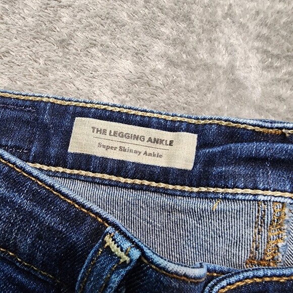 AG Adriano Goldschmied Women's The Legging Ankle Distressed Jeans Size 25 - Picture 10 of 14